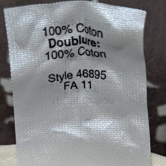 J. CREW FACTORY A-Line Pleated Camouflage Cotton Lined Skirt Taupe Cream Size 10 - Picture 9 of 11